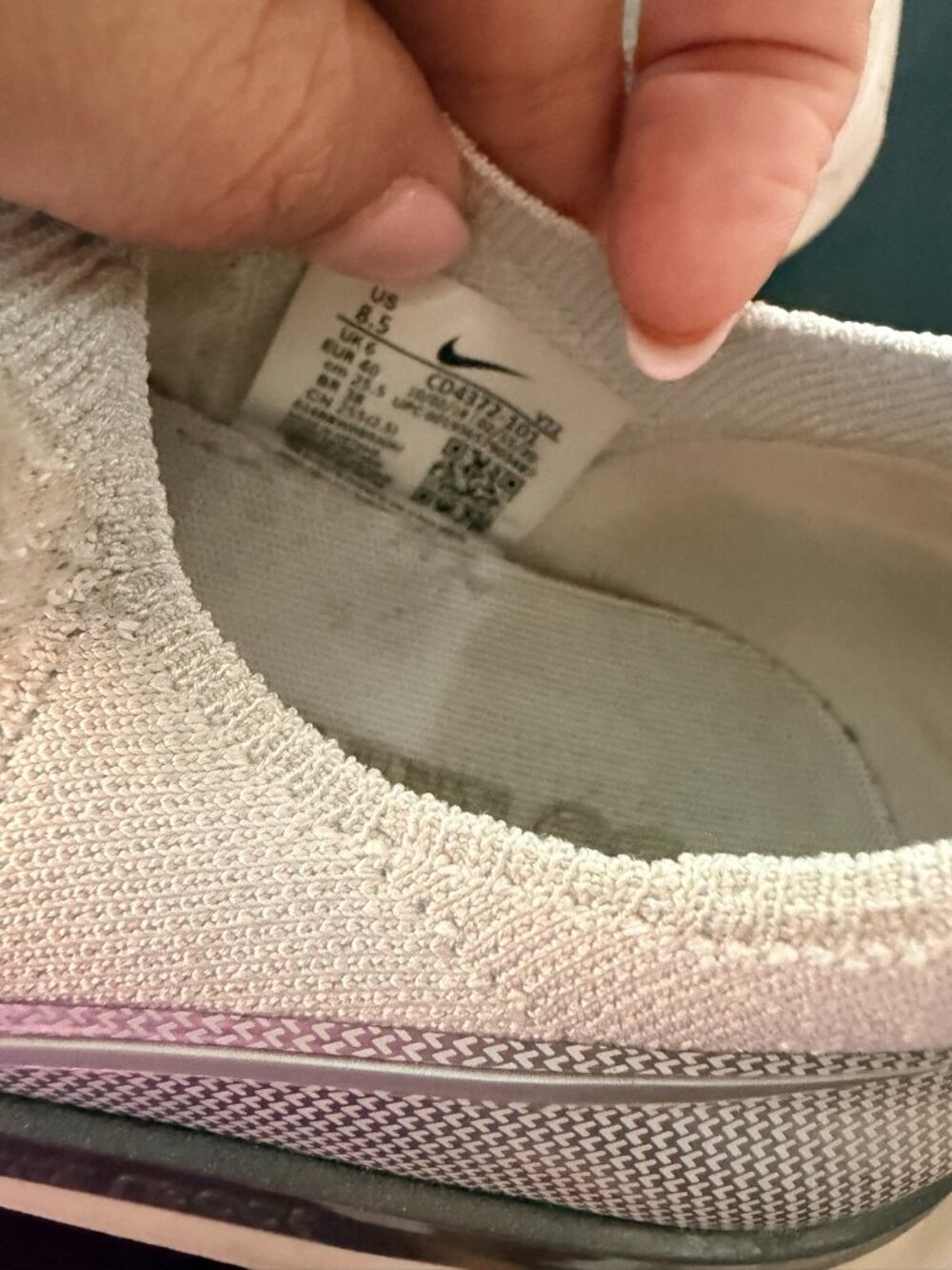Nike Epic React Flyknit 2 Running Shoes White 8.5 - Picture 6 of 7